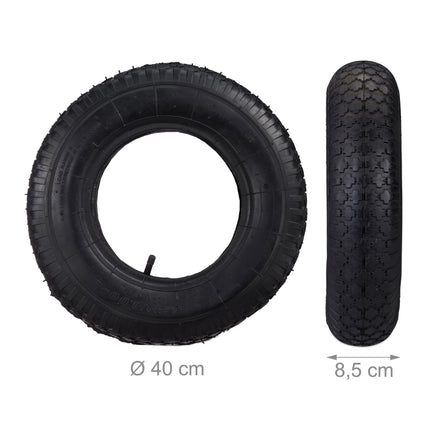 2x tires 4.00-8 for hand-held truck with inner tube