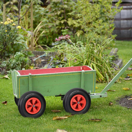 2x wheelbarrow wheels 3.50-6 in black/red