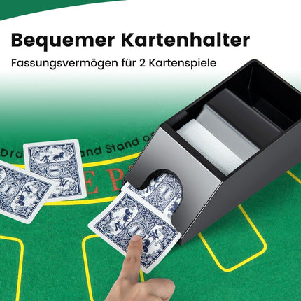 300-Piece Poker Set with Case, Card Shuffler, 2 Decks