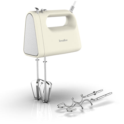 300W Electric Mixer, 5 Speeds + Turbo, Stainless Steel