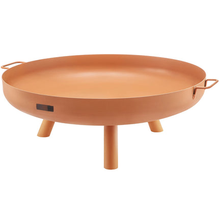 30-Inch Fire Pit Bowl, Carbon Steel, Drain Hole, Handles