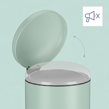 30L Metal & Plastic Pedal Kitchen Bin