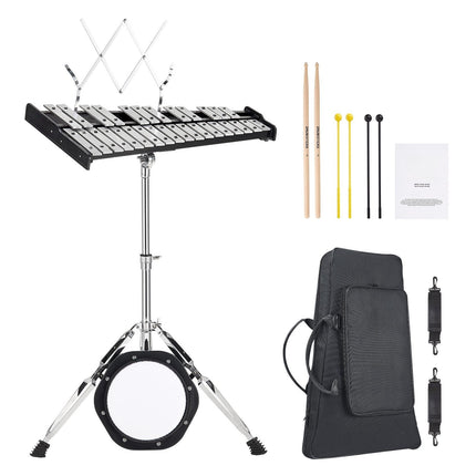 30-Note Glockenspiel Xylophone Kit With Stand, Bag
