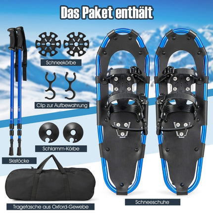 30'' Snow Boots 4-in-1 Off-Road Snow Boots for Adults Teens & Kids Navy Blue