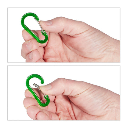 30 carabiners with 14 key rings
