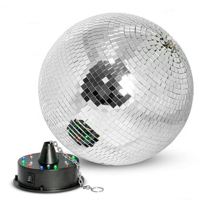 30 cm Disco Ball with Motor & LED Light Effects