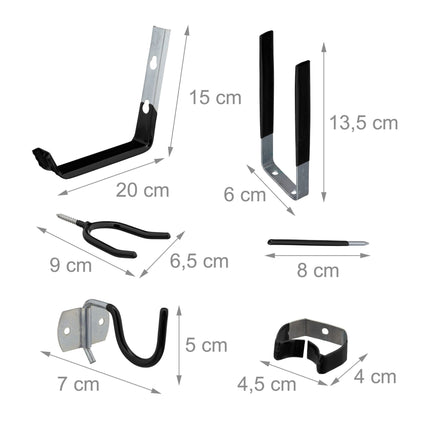 30-piece set of wall hooks