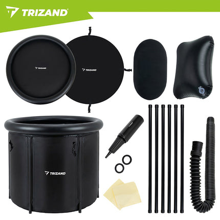 320L Foldable Ice Bath Tub with Accessories