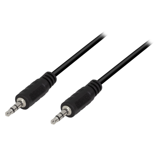 3.5mm Male to Male Stereo Audio Cable, 0.2m, Black