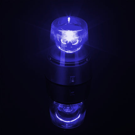 360° Rotating LED Party Lights, Red & Blue, Set of 2