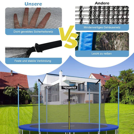 Ø366 cm trampoline safety net for garden trampolines inside black