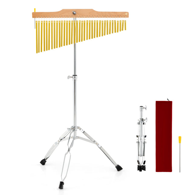 36-Bar Wind Chimes with Adjustable Stand & Bag