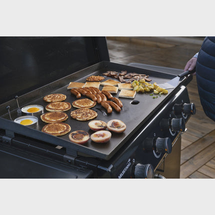 36-Inch Carbon Steel Griddle with 4 Burners, 16.4 kW Power