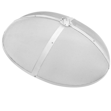 36 Inch Fire Pit Spark Screen, Stainless Steel Ring Handle