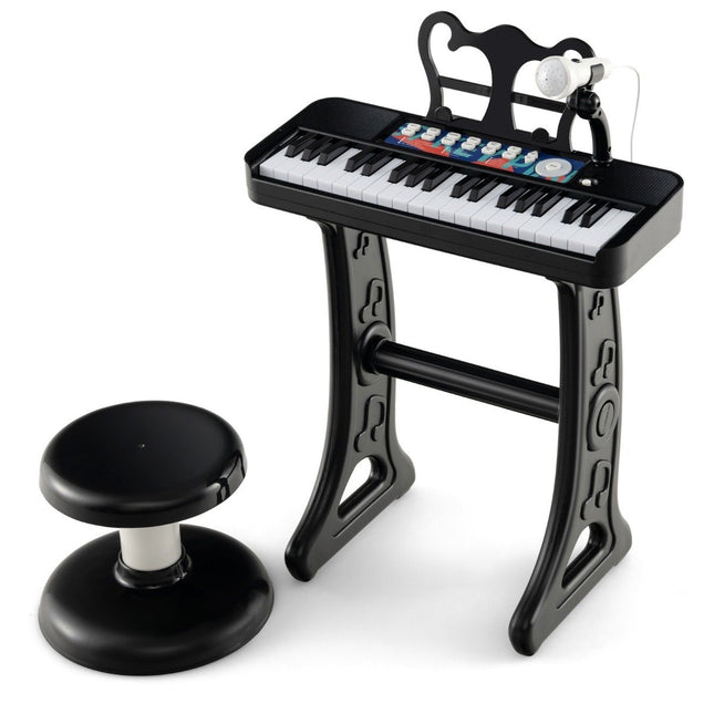 37-Key Kids Electronic Keyboard with Microphone & Stand