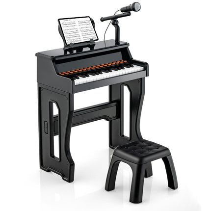 37-Key Kids Keyboard with Stool and Microphone