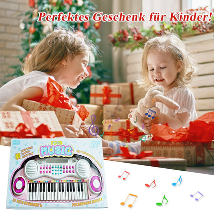 37 Keys Piano Keyboard Children's Keyboard with Stand Educational Keyboard 48 x 20 x 38 cm Pink