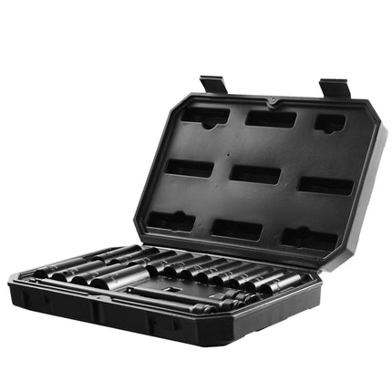 3/8 In Drive Deep Impact Socket Set, 18-Piece 8-22mm