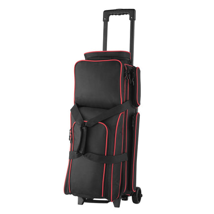 3-Ball Roller Bowling Bag With Wheels, Shoe Compartment Size 16