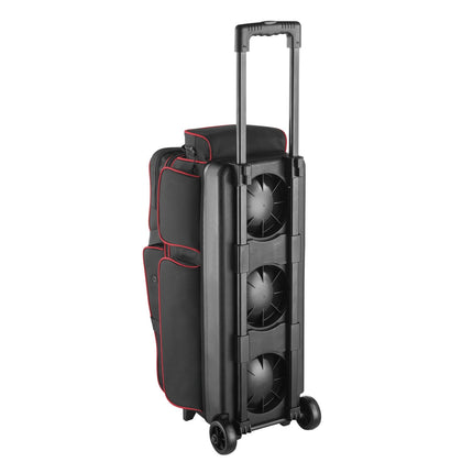 3-Ball Roller Bowling Bag With Wheels, Shoe Compartment Size 16