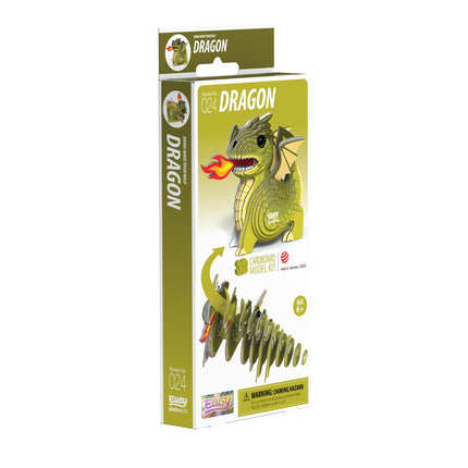 3D Cardboard Model Kit - Dragon Design, DIY Assembly