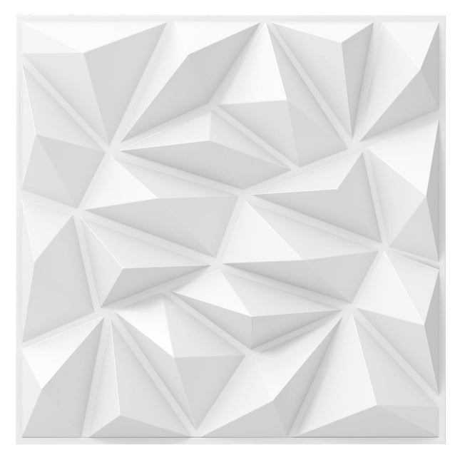 3D Wall Panels, Diamond Pattern, 20 Pack, 5m² Coverage