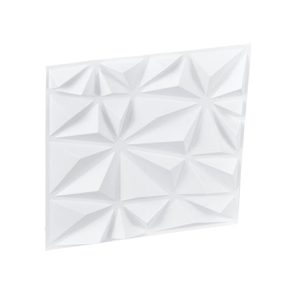 3D Wall Panels, PVC Diamond Tiles 33-Pack, Matte White