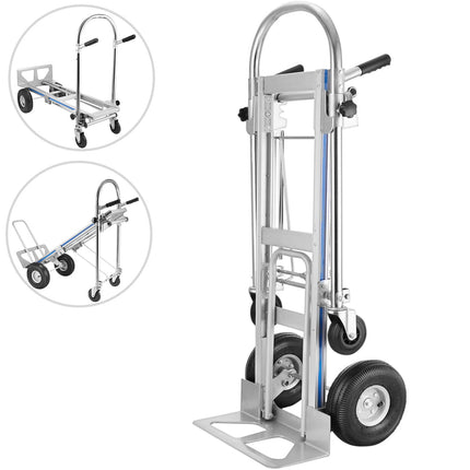3-In-1 Aluminum Folding Hand Truck, 550 lb Capacity