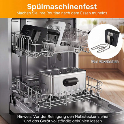 3L Stainless Steel Electric Deep Fryer, 2000W, Timer
