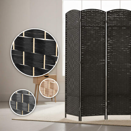 3-Panel Room Divider Folding Screen
