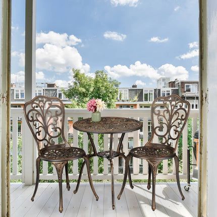 3-Piece Garden Bistro Set – Antique Patio Furniture