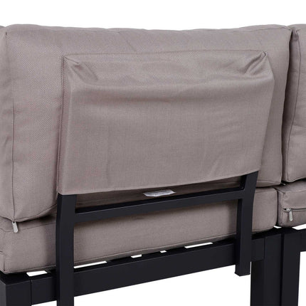 Outdoor 3-piece aluminum garden furniture with cushions