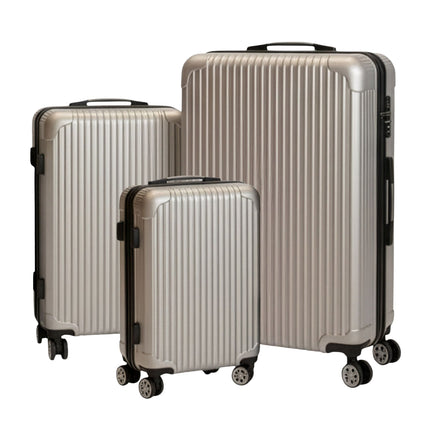 3-Piece Hard-Shell Luggage Set with Spinner Wheels