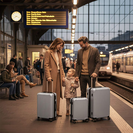 3-Piece Hard-Shell Luggage Set with Spinner Wheels