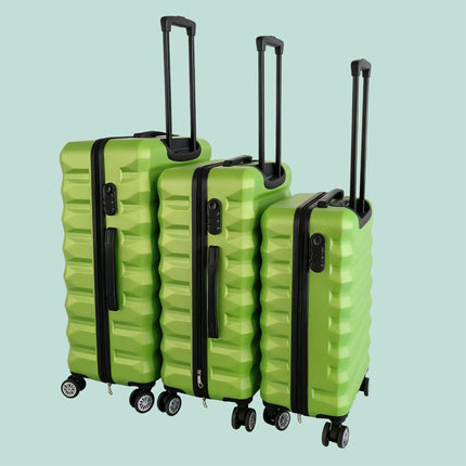 3-Piece Hard-Shell Luggage Set with Wheels