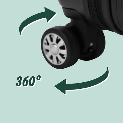 3-Piece Hard-Shell Luggage Set with Wheels