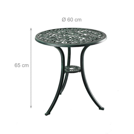 3-Piece Metal Bistro Set – Table & Chairs