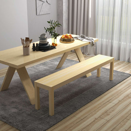 3-seater pine kitchen bench in country style, 330 kg capacity