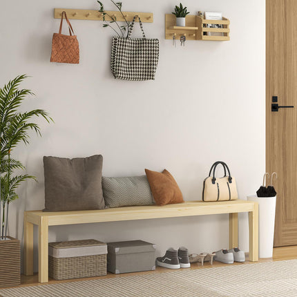 3-seater pine kitchen bench in country style, 330 kg capacity