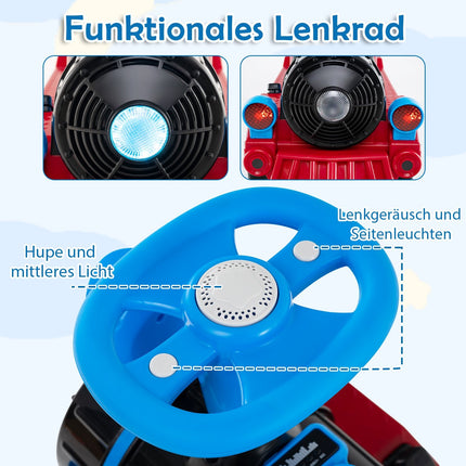 3-Seater Electric Train Set for Kids, 12V, Blue