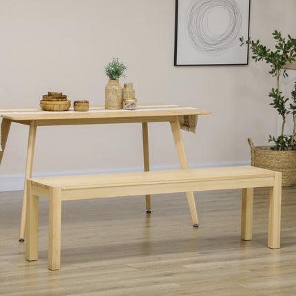 3-seat dining room bench in pine, holds 330 kg, 150 x 33 x 45 cm
