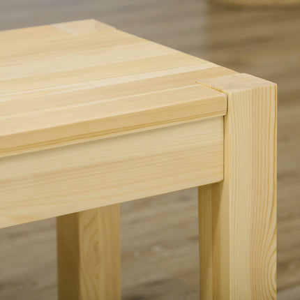 3-seat dining room bench in pine, holds 330 kg, 150 x 33 x 45 cm