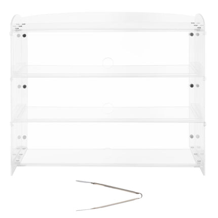 3-Tier Acrylic Bakery Display Case – Flip-Up Door, 19in