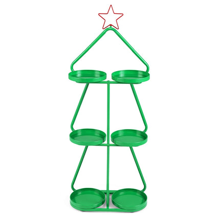 3-Tier Metal Plant Stand – Christmas Tree Design