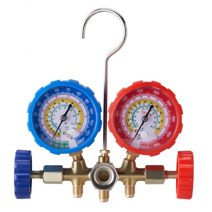 3-Way AC Manifold Gauge Set, 5 ft Hoses, R134A R22