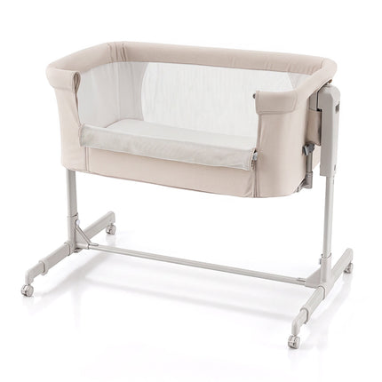 3-in-1 Adjustable Baby Crib with Wheels – Beige