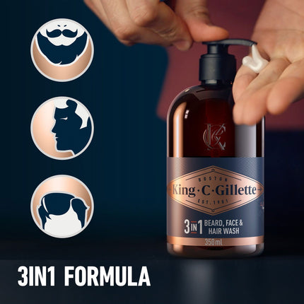 3in1 Beard, Face & Hair Wash