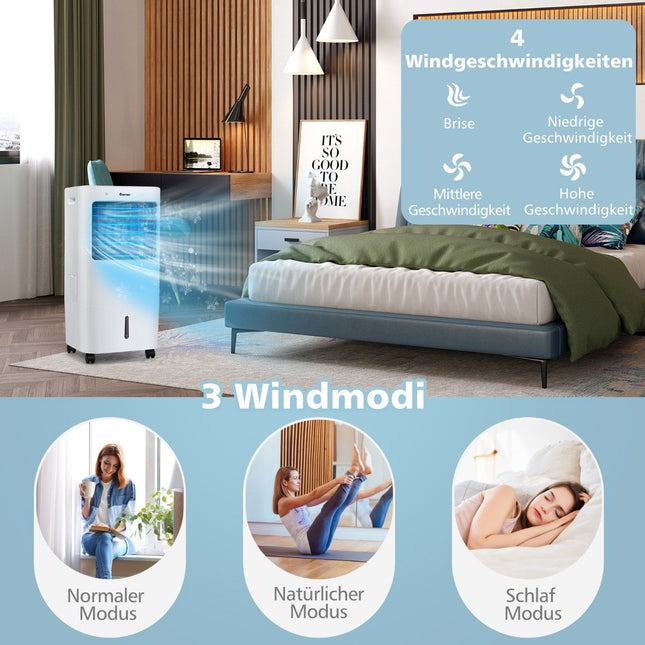 3-in-1 Evaporative Air Cooler, Humidifier, Purifier, White