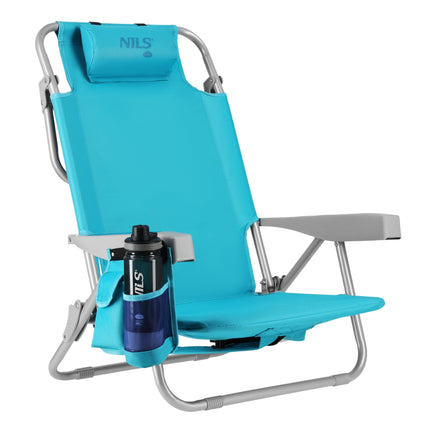 3-in-1 Foldable Beach Chair with Insulated Bag