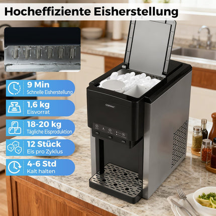 3-in-1 Ice Maker & Water Dispenser, Bullet & Crushed Ice